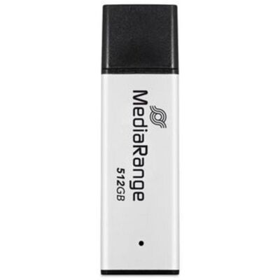USB-Stick MediaRange MR1904 512 GB USB-A 3.2 Gen 1 250 MB/s schwarz und silber USB-Stick MediaRange MR1904 512 GB USB-A 3.2 Gen 1 250 MB/s schwarz und silber
