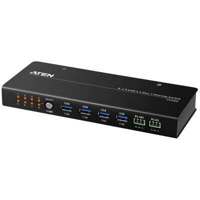 KVM Switch Aten US3384I-AT 8 PC 4 USB 3.2 Schwarz Metall KVM Switch Aten US3384I-AT 8 PC 4 USB 3.2 Schwarz Metall