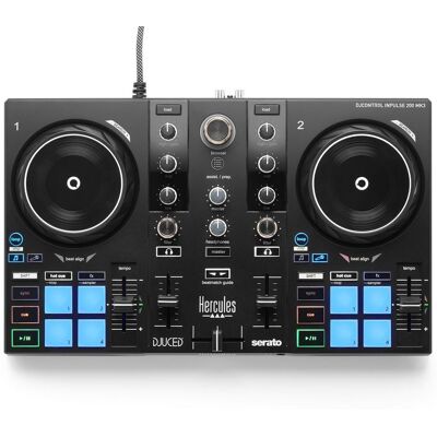 DJ-Controller Hercules DJControl Inpulse 200 MK3 USB-C Stems DJ-Controller Hercules DJControl Inpulse 200 MK3 USB-C Stems