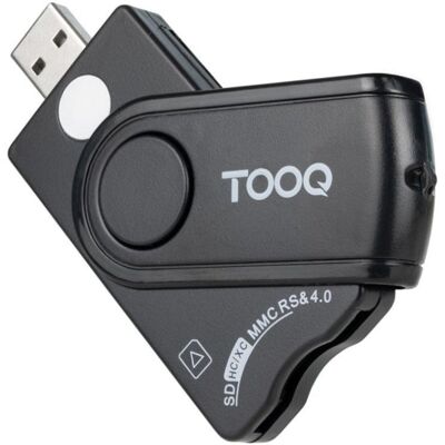 Smartcard-Lesegerät TooQ TQR-3012B USB-A Kompatibel mit DNI SIM SD Schwarz Smartcard-Lesegerät TooQ TQR-3012B USB-A Kompatibel mit DNI SIM SD Schwarz