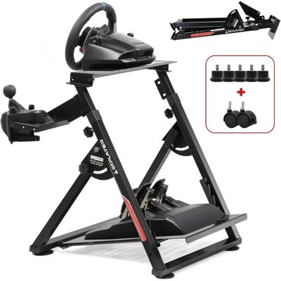 Lenkradständer GTPLAYER Pro Schwarz Rot neigbar V1 V2 Lenkradständer GTPLAYER Pro Schwarz Rot neigbar V1 V2