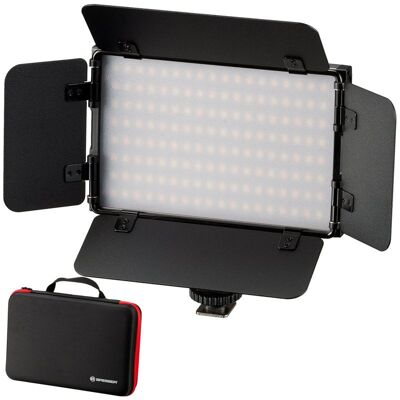 Videoleuchte Bresser PT Pro 15B-II LED Bicolor CRI-95 dimmbar Akku Netzteil Videoleuchte Bresser PT Pro 15B-II LED Bicolor CRI-95 dimmbar Akku Netzteil