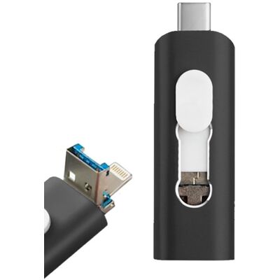 Cool x64 GB USB-Stick - 3-in-1 Mehrfachverbindung Cool x64 GB USB-Stick - 3-in-1 Mehrfachverbindung
