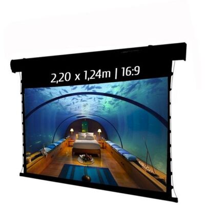 Projektionsleinwand Kimex 049-3613W 2,20x1,24m 16:9 Motorisiert Wi-Fi Schwarz Projektionsleinwand Kimex 049-3613W 2,20x1,24m 16:9 Motorisiert Wi-Fi Schwarz