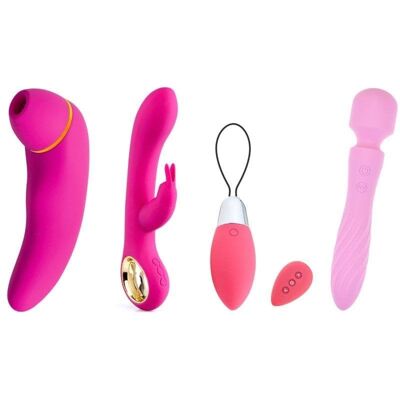 HUGBOX Vibrator - Hypoallergenes Silikon - 4 Bestseller - Erotikspielzeug-Set HUGBOX Vibrator - Hypoallergenes Silikon - 4 Bestseller - Erotikspielzeug-Set
