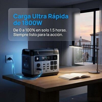 Energie-Station Oukitel 2400W 2048Wh 4 AC-Anschlüsse LiFePO4 Batterie UPS Schnellladung Energie-Station Oukitel 2400W 2048Wh 4 AC-Anschlüsse LiFePO4 Batterie UPS Schnellladung