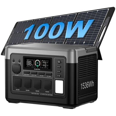 Energie-Station Oukitel P1500 Plus 1536Wh 2 AC, 4 USB LiFePO4 Batterie Solar 100W App Energie-Station Oukitel P1500 Plus 1536Wh 2 AC, 4 USB LiFePO4 Batterie Solar 100W App