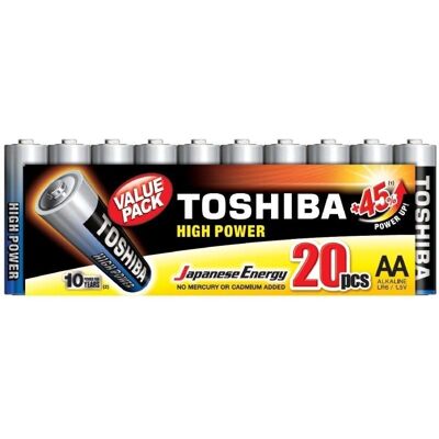 Toshiba - Hochleistungs AA Batterien Pack 20 - Batterien Toshiba - Hochleistungs AA Batterien Pack 20 - Batterien