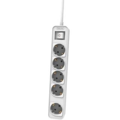 Philips CHP2154W/12 - 5 Steckdosen - 1,5 m Kabel - Weiß - Steckdosenleiste Philips CHP2154W/12 - 5 Steckdosen - 1,5 m Kabel - Weiß - Steckdosenleiste