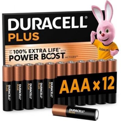 Batterie AAA Duracell Plus Power Boost DPBLR3B12 1,5V Alkaline 12er Pack Batterie AAA Duracell Plus Power Boost DPBLR3B12 1,5V Alkaline 12er Pack