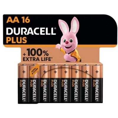 Batterie Duracell DPBLR6B16 Plus Power Boost AA 1,5 V Alkali 16 Stück Batterie Duracell DPBLR6B16 Plus Power Boost AA 1,5 V Alkali 16 Stück