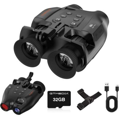 gtmedia Nachtvision Brille 5x Zoom 1,54" HD LCD mit 2000 mAh Akku und IR-LED 3W gtmedia Nachtvision Brille 5x Zoom 1,54" HD LCD mit 2000 mAh Akku und IR-LED 3W