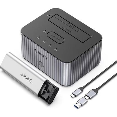 Docking Station Orico IT28E-C M.2 NVMe und HDD bis 30 TB Docking Station Orico IT28E-C M.2 NVMe und HDD bis 30 TB