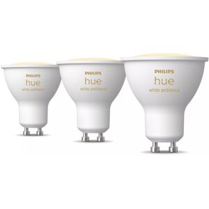 philips-hue Philips Hue White ambiance GU10 3er-Pack Smart Bulb Bluetooth Zigbee GU10 Spot Weiß 2200K-6500K 4,2W 400lm Dimmbar Alexa HomeKit Kompatibel philips-hue Philips Hue White ambiance GU10 3er-Pack Smart Bulb Bluetooth Zigbee GU10 Spot Weiß 2200K-6500K 4,2W 400lm Dimmbar Alexa HomeKit Kompatibel