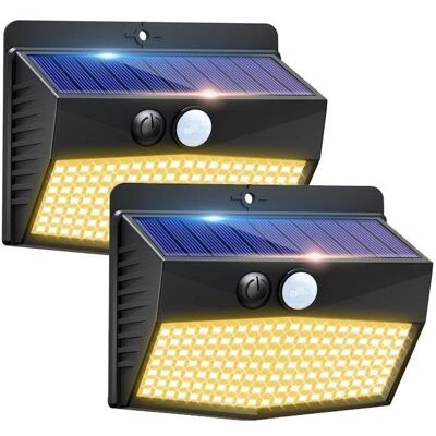 Autrucker 368 LED Solarleuchte mit IP65 Bewegungssensor, 3 Beleuchtungsmodi Autrucker 368 LED Solarleuchte mit IP65 Bewegungssensor, 3 Beleuchtungsmodi