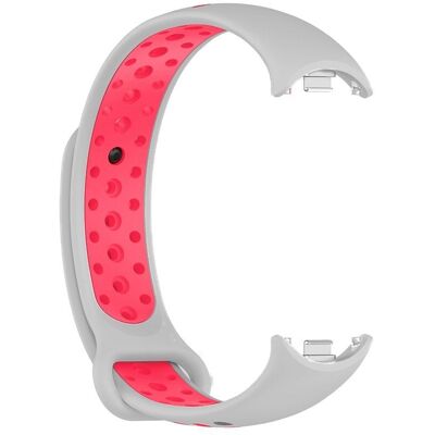 Xiaomi Xiaomi Smart Band 8/9 Sport Grau/Rosa Ersatzarmband Xiaomi Xiaomi Smart Band 8/9 Sport Grau/Rosa Ersatzarmband