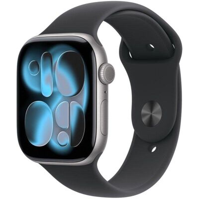 Apple Watch Series 11 GPS NFC 46mm Retina OLED Grau Schwarz S/M IP6X SpO2 Puls Schlaf Apple Watch Series 11 GPS NFC 46mm Retina OLED Grau Schwarz S/M IP6X SpO2 Puls Schlaf