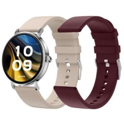SPC Smartee Duo Velvet Bluetooth 41mm AMOLED Silber Weiß und Burgunder IP68 SpO2 SPC Smartee Duo Velvet Bluetooth 41mm AMOLED Silber Weiß und Burgunder IP68 SpO2