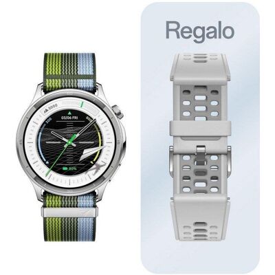 Oppo Watch S Bluetooth WiFi NFC GPS 44,9mm AMOLED Silber Resistent 5ATM+IP68 SpO2 EKG Oppo Watch S Bluetooth WiFi NFC GPS 44,9mm AMOLED Silber Resistent 5ATM+IP68 SpO2 EKG
