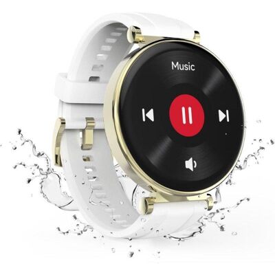 Hama 7000 Bluetooth 43mm AMOLED Gold IP68 Wasserdicht Pulsuhr SpO2 Schlafmonitor Hama 7000 Bluetooth 43mm AMOLED Gold IP68 Wasserdicht Pulsuhr SpO2 Schlafmonitor