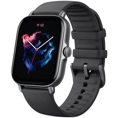 Amazfit GTS 3 Bluetooth GPS 42mm Graphite Black Silikon 12 Tage Akku Amazfit GTS 3 Bluetooth GPS 42mm Graphite Black Silikon 12 Tage Akku