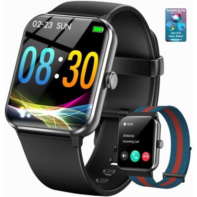 Blackview Smart Watch Bluetooth 5.3 1,85'' Schwarz Armband S/M Wasserdicht 1ATM Blackview Smart Watch Bluetooth 5.3 1,85'' Schwarz Armband S/M Wasserdicht 1ATM