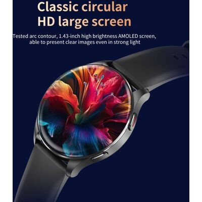 Blackview AMOLED Smartwatch Bluetooth 1,43'' Schwarz Einheitsgröße Blackview AMOLED Smartwatch Bluetooth 1,43'' Schwarz Einheitsgröße