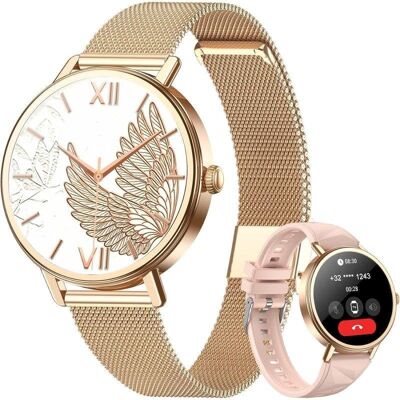 Blackview X30 Bluetooth 1,26'' Rose Gold Damen Smartwatch Blackview X30 Bluetooth 1,26'' Rose Gold Damen Smartwatch