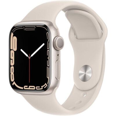Apple Watch Series 7 GPS NFC 41mm OLED Beige Wasserdicht IP6X SpO2 Herzfrequenz Schlaftracking Apple Watch Series 7 GPS NFC 41mm OLED Beige Wasserdicht IP6X SpO2 Herzfrequenz Schlaftracking