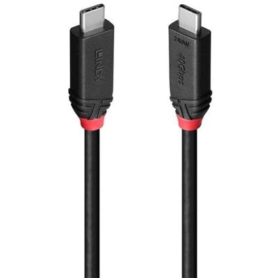Lindy USB4 Gen 3x2 Kabel 1 m USB-C beidseitig 40 Gbit/s Schwarz Power Delivery 240 W Lindy USB4 Gen 3x2 Kabel 1 m USB-C beidseitig 40 Gbit/s Schwarz Power Delivery 240 W
