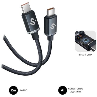 USB-C Kabel SUBBLIM Optimus 60W 2m Nylon Geflochten USB 2.0 480Mbps USB-C USB-C Schwarz USB-C Kabel SUBBLIM Optimus 60W 2m Nylon Geflochten USB 2.0 480Mbps USB-C USB-C Schwarz USB-C Kabel SUBBLIM Optimus 60W 2m Nylon Geflochten USB 2.0 480Mbps USB-C USB-C Schwarz USB-C Kabel SUBBLIM Optimus 60W 2m Nylon Geflochten USB 2.0 480Mbps USB-C USB-C Schwarz