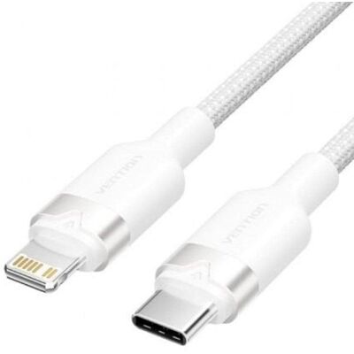Datenkabel Vention LALWF USB-C Lightning 27W 480Mbps 1m Weiß Datenkabel Vention LALWF USB-C Lightning 27W 480Mbps 1m Weiß