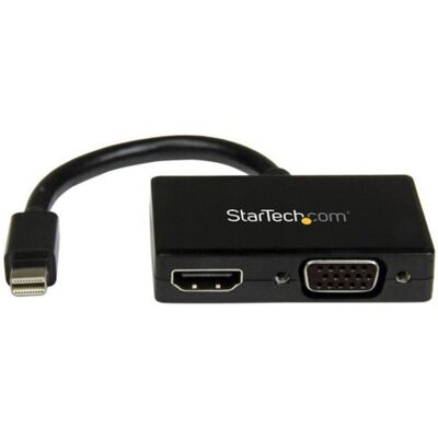Adapter StarTech.com MDP2HDVGA Mini DisplayPort zu HDMI oder VGA 1920x1200 Schwarz 0,15 m Adapter StarTech.com MDP2HDVGA Mini DisplayPort zu HDMI oder VGA 1920x1200 Schwarz 0,15 m