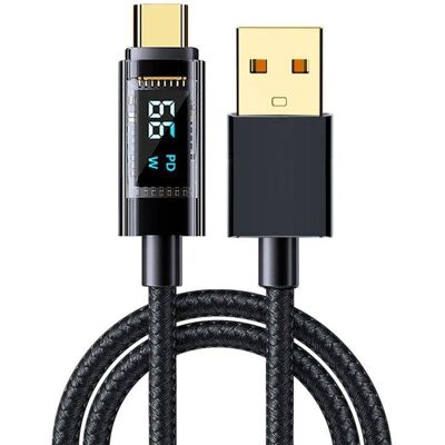 dam-electronics USB-C Kabel Dam Electronics 66W Schnellladung LED Display 1,2 m dam-electronics USB-C Kabel Dam Electronics 66W Schnellladung LED Display 1,2 m