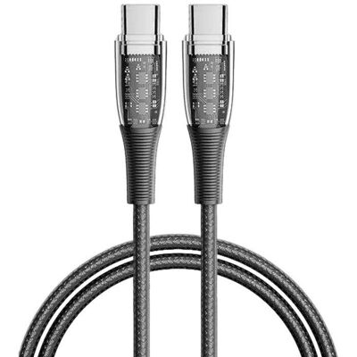 dam-electronics USB-C Kabel Dam Electronics PD60W 1,2m Nickel LED-Anzeige dam-electronics USB-C Kabel Dam Electronics PD60W 1,2m Nickel LED-Anzeige