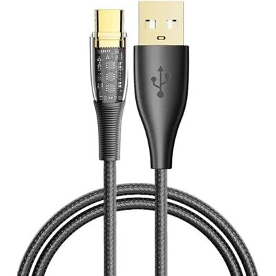 dam-electronics USB-C Kabel Dam Electronics 1,2m 6A PD20W LED Licht Schwarz dam-electronics USB-C Kabel Dam Electronics 1,2m 6A PD20W LED Licht Schwarz