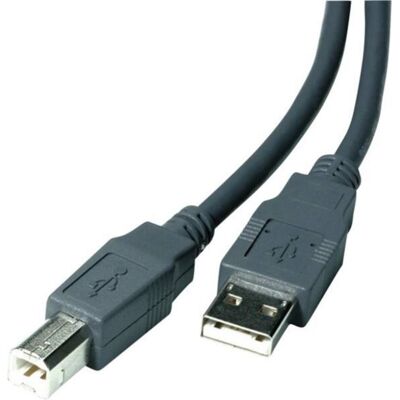 Kabel USB A nach USB B Vivanco VVITXUSB18ABMMK 1,8 m USB 2.0 Grau Kabel USB A nach USB B Vivanco VVITXUSB18ABMMK 1,8 m USB 2.0 Grau