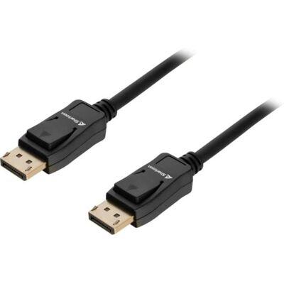 Sharkoon 8K DisplayPort 1.4 Kabel - Schwarz Sharkoon 8K DisplayPort 1.4 Kabel - Schwarz