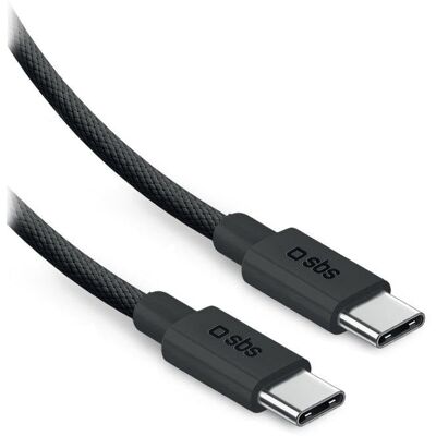 USB-C Kabel SBS LACABLEBRDTCC2M240K 2 m 240 W USB 2.0 Schwarz USB-C Kabel SBS LACABLEBRDTCC2M240K 2 m 240 W USB 2.0 Schwarz