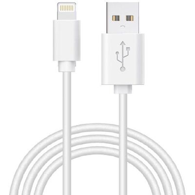 Cool iPhone & iPad Lightning Kabel - 1m Weiß Cool iPhone & iPad Lightning Kabel - 1m Weiß