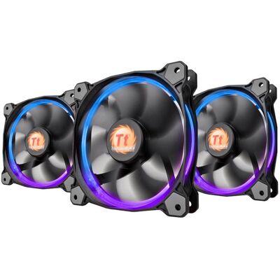 Thermaltake Riing 14 LED-RGB-Lüfter, 140 mm, 3er-Pack Lüfter Thermaltake Riing 14 LED-RGB-Lüfter, 140 mm, 3er-Pack Lüfter