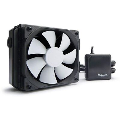 Flüssigkeitskühlung Fractal Design Kelvin T12 120mm 2 Lüfter Schwarz Weiß Flüssigkeitskühlung Fractal Design Kelvin T12 120mm 2 Lüfter Schwarz Weiß