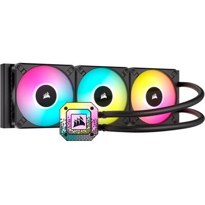 Corsair iCUE H150i ELITE CAPELLIX XT Flüssigkeitskühlungsset 360 mm Schwarz Corsair iCUE H150i ELITE CAPELLIX XT Flüssigkeitskühlungsset 360 mm Schwarz