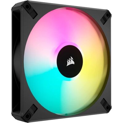 Corsair iCUE AF140 RGB ELITE 140-mm-PWM-Lüfter, Schwarz Corsair iCUE AF140 RGB ELITE 140-mm-PWM-Lüfter, Schwarz