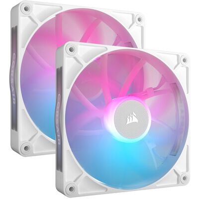 Corsair iCUE LINK RX140 RGB Starter Kit 2 zusätzliche weiße PWM-Lüfter Corsair iCUE LINK RX140 RGB Starter Kit 2 zusätzliche weiße PWM-Lüfter