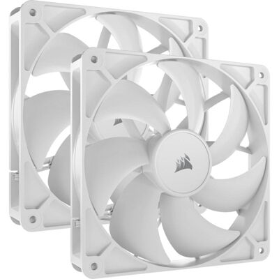 Corsair RS140 Dual-Lüfterpaket PWM 140 mm, weiß Corsair RS140 Dual-Lüfterpaket PWM 140 mm, weiß