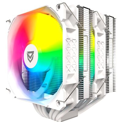 Luftkühlung Nfortec Sculptor X2 Intel LGA1700/1851 AMD AM4/AM5 2x120mm ARGB Weiß Luftkühlung Nfortec Sculptor X2 Intel LGA1700/1851 AMD AM4/AM5 2x120mm ARGB Weiß
