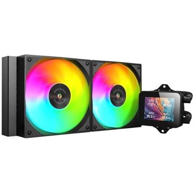 mars-gaming Mars Gaming ML-VISION240 Flüssigkeitskühlung 240mm ARGB 2 Lüfter LCD Display mars-gaming Mars Gaming ML-VISION240 Flüssigkeitskühlung 240mm ARGB 2 Lüfter LCD Display