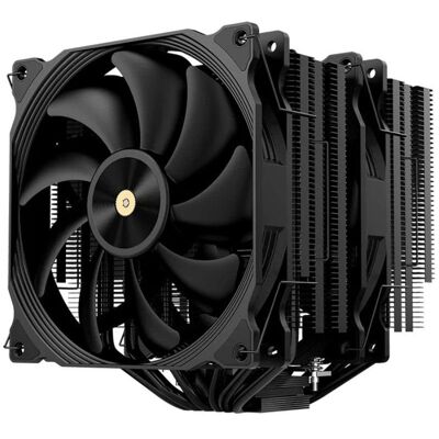 Hiditec C40 Pro Dual Tower CPU-Lüfter, TDP 290 W, 6 Rohre, 140 mm, Schwarz Hiditec C40 Pro Dual Tower CPU-Lüfter, TDP 290 W, 6 Rohre, 140 mm, Schwarz