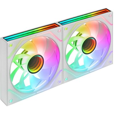 mars-gaming Mars Gaming MF-3DPROX2R Kit 2x Argb-Lüfter 120 mm umgekehrte Flügel PWM FDB weiß mars-gaming Mars Gaming MF-3DPROX2R Kit 2x Argb-Lüfter 120 mm umgekehrte Flügel PWM FDB weiß